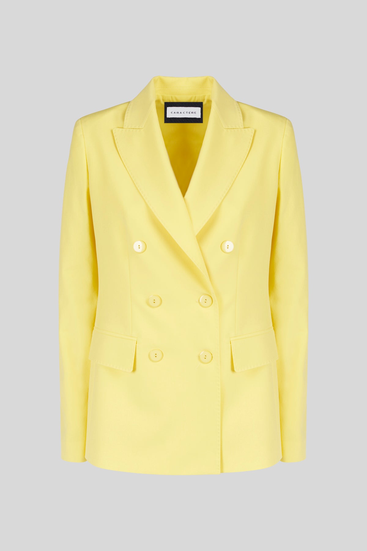 Blazer doppiopetto in tela stretch