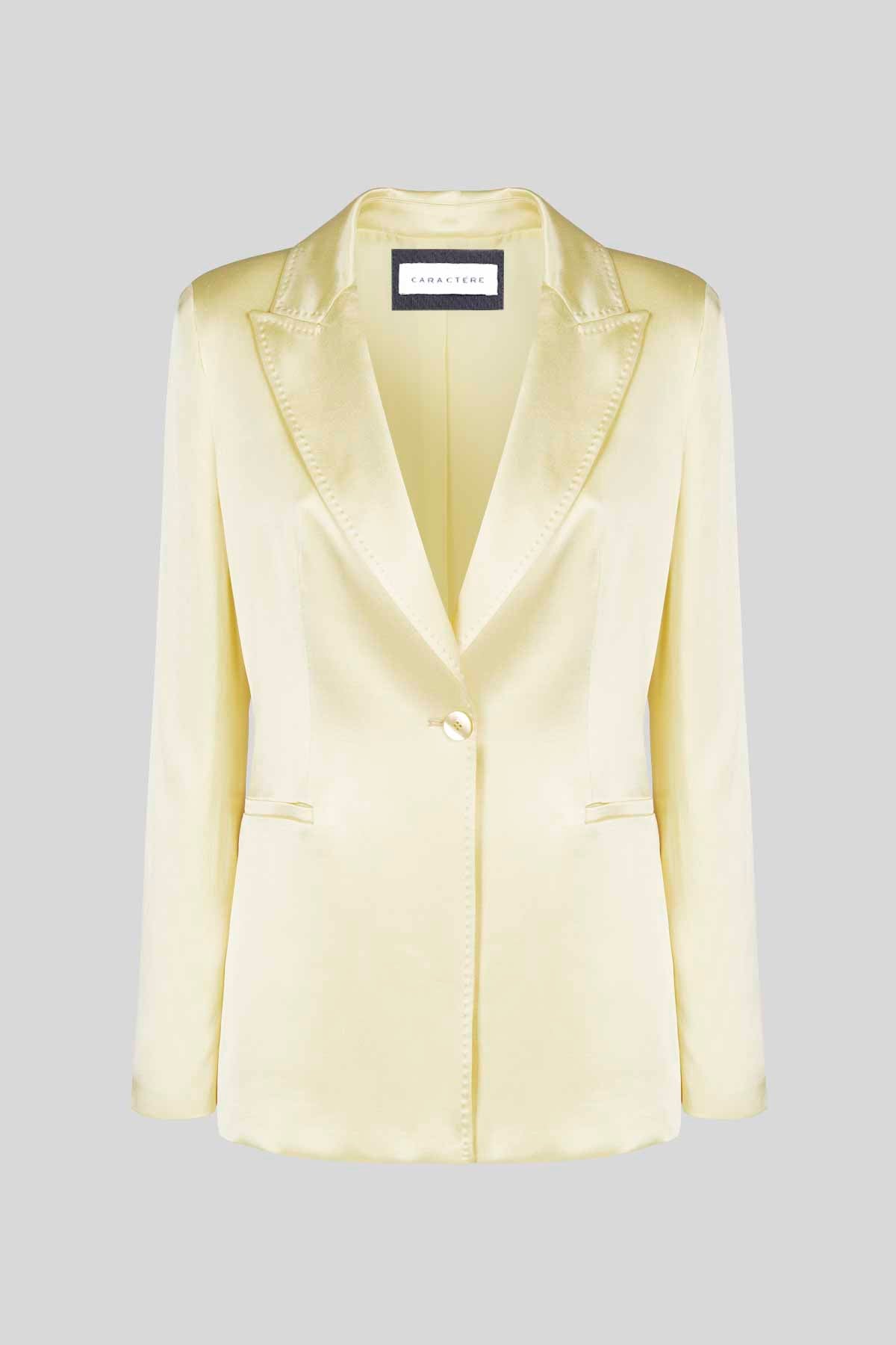 Blazer monopetto in raso