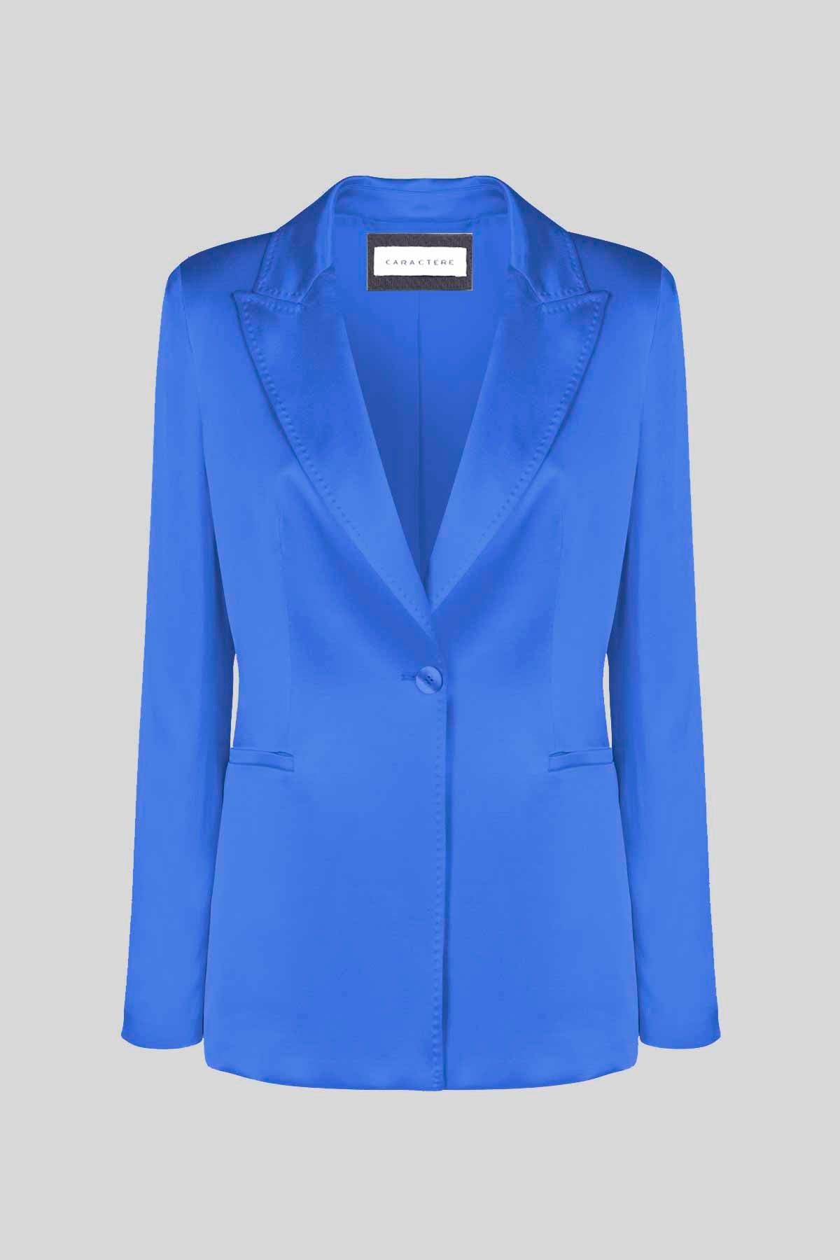 Blazer monopetto in raso