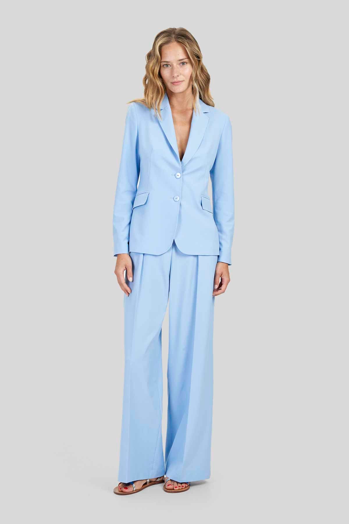 Blazer Monopetto in Tela Stretch