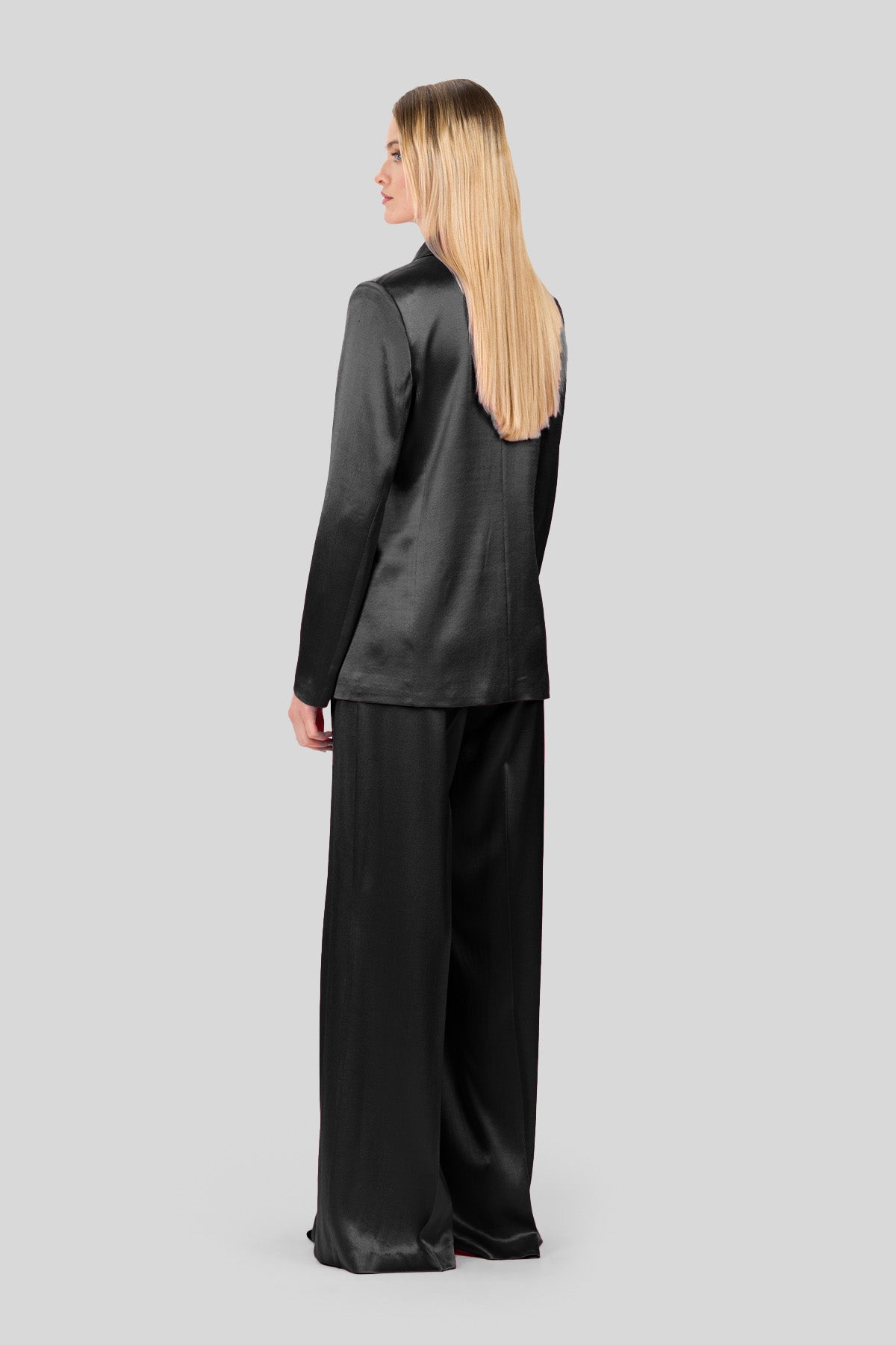 Blazer in raso stretch