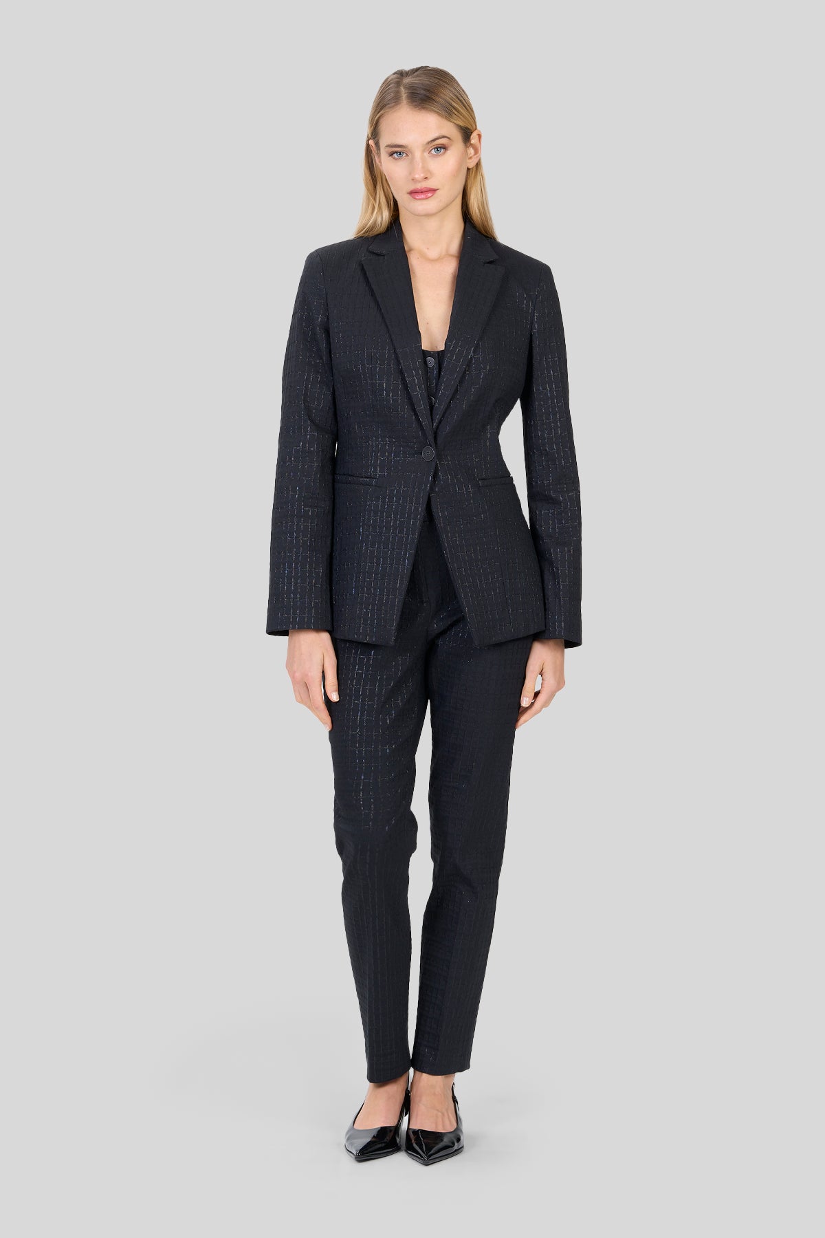 Blazer in jacquard lurex