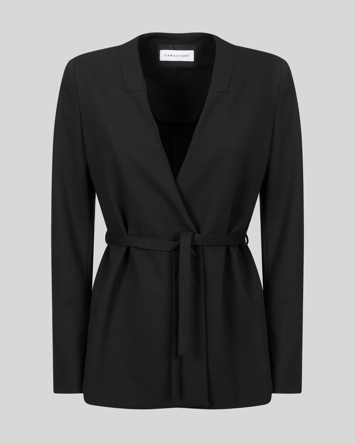 Giacca con cintura in punto stoffa