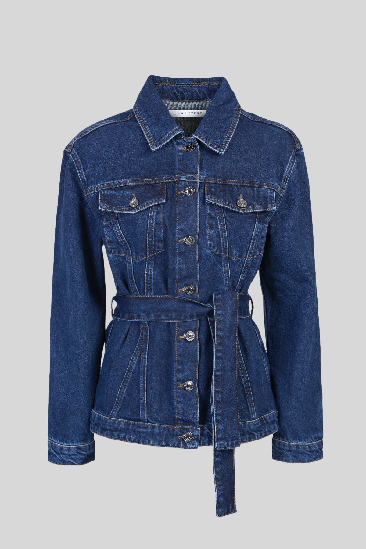 Giacca in denim con cintura