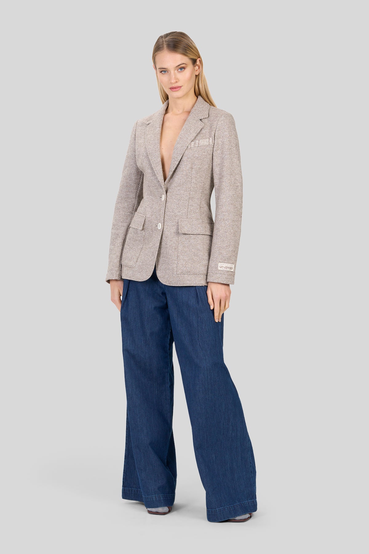 Blazer in misto lana