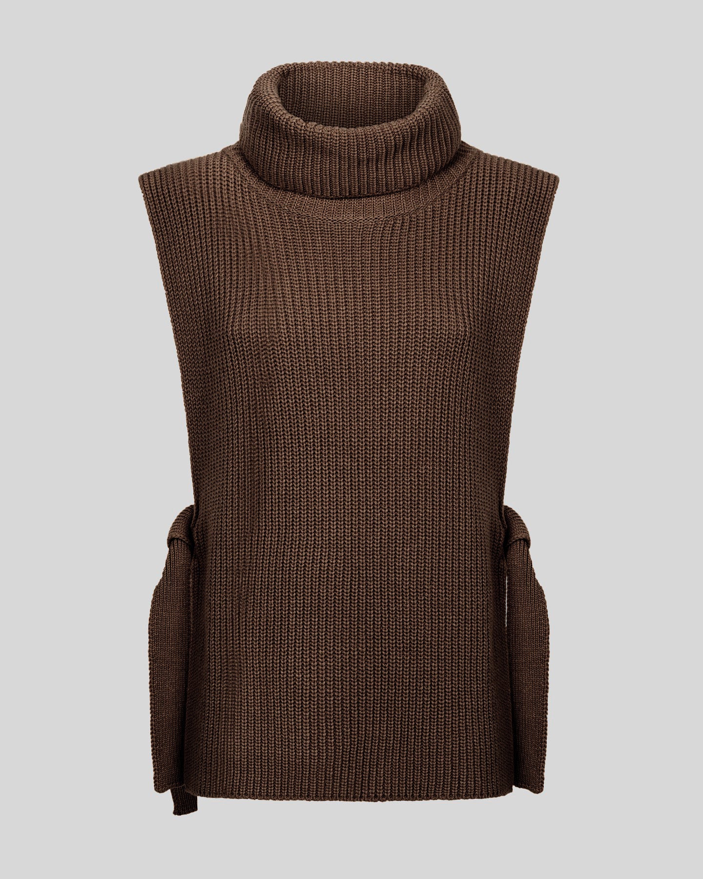 Gilet con collo alto