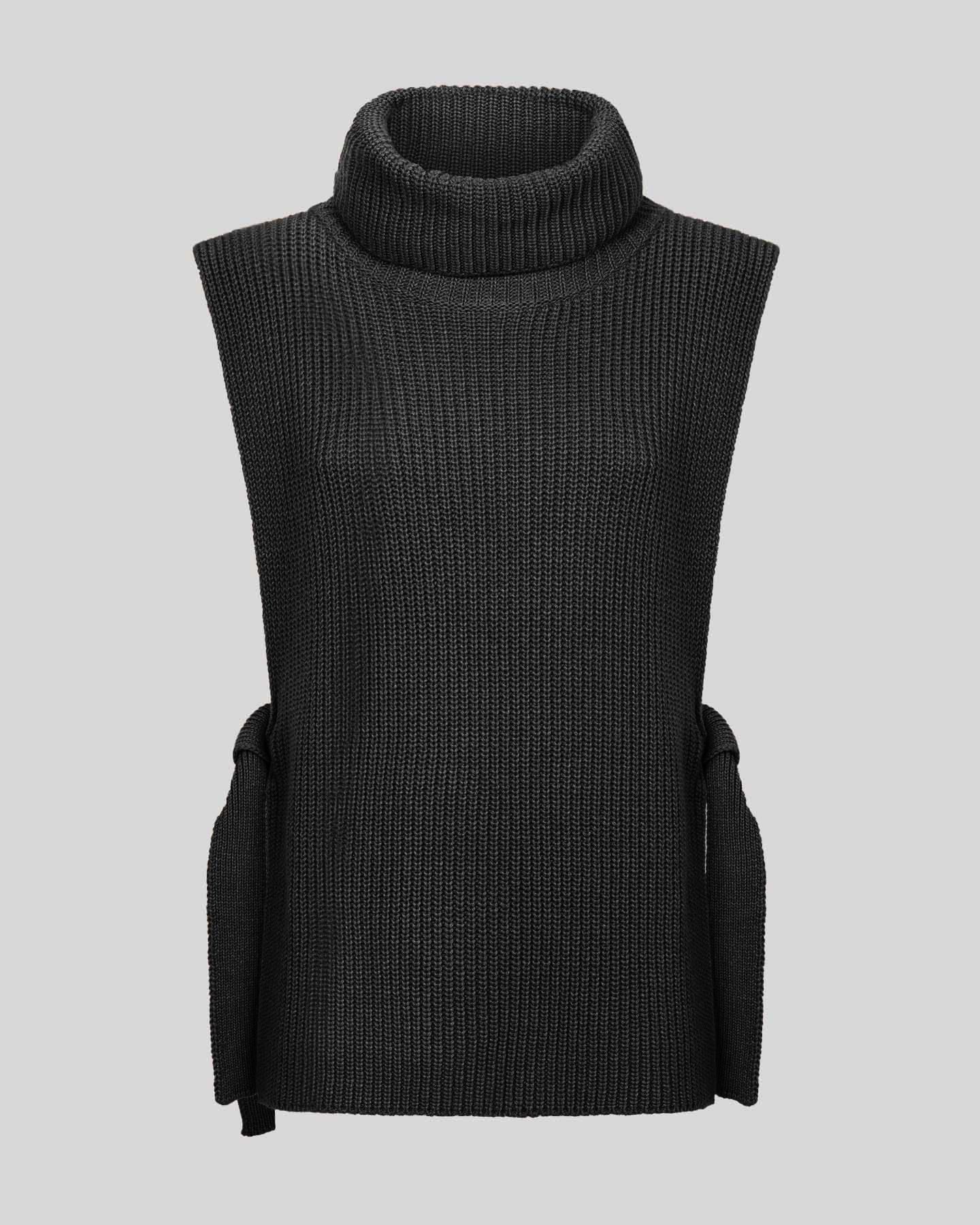 Gilet con collo alto