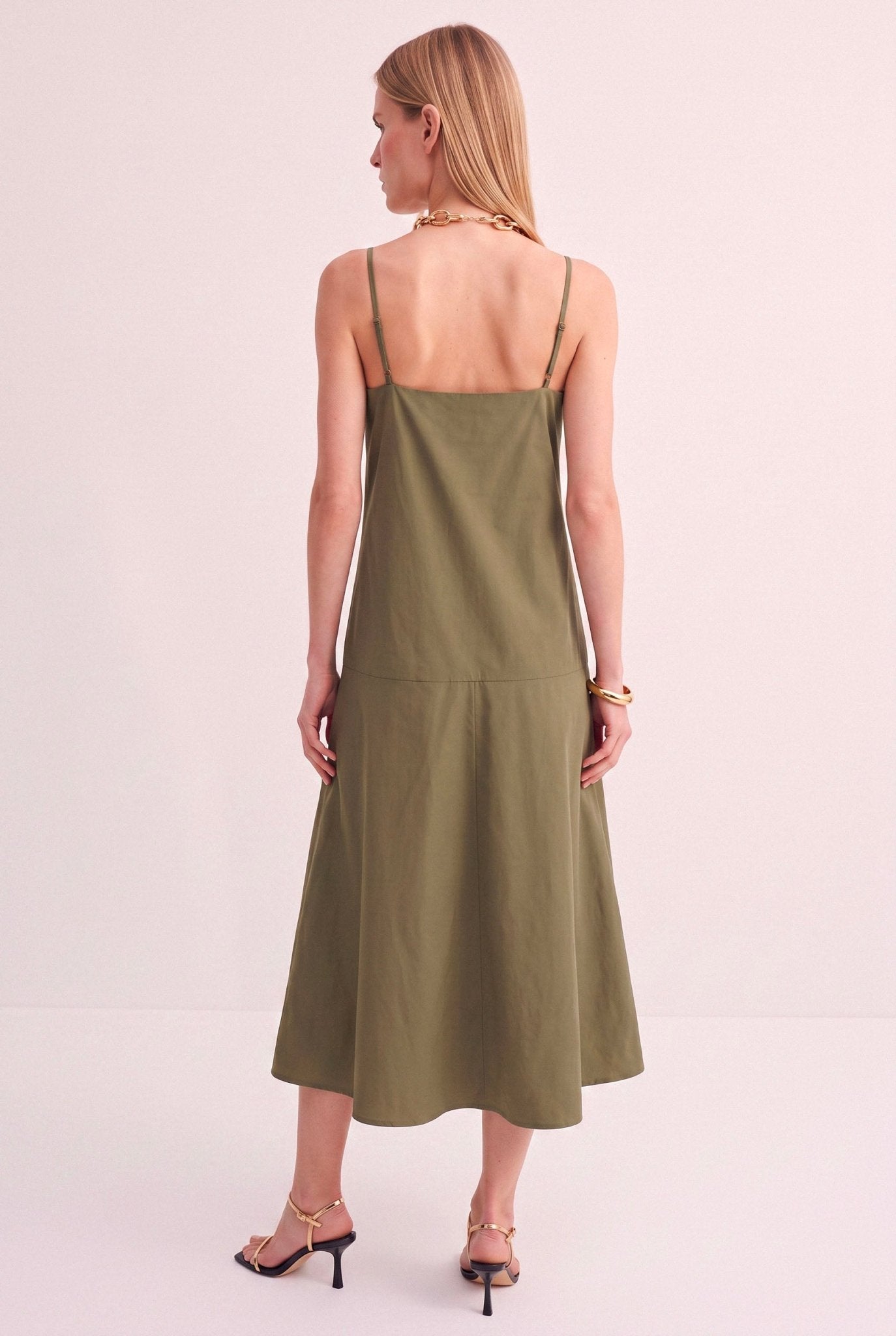 Abito Donna Midi con Spalline Sottili – Romantico ed Estivo - Caractère