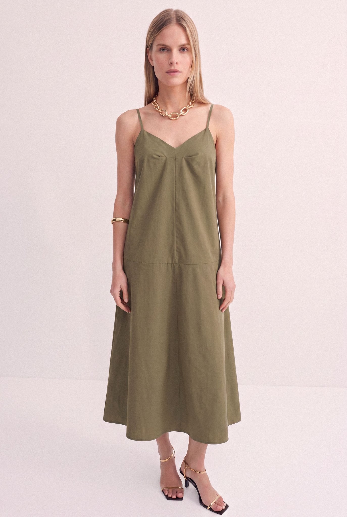 Abito Donna Midi con Spalline Sottili – Romantico ed Estivo - Caractère
