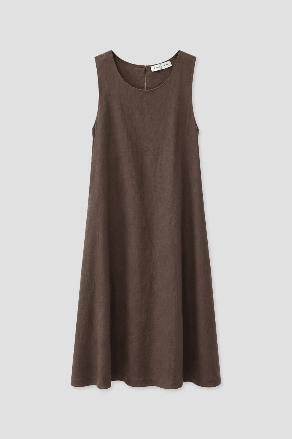 Abito Donna Svasato in Misto Lino Smanicato - Caractère