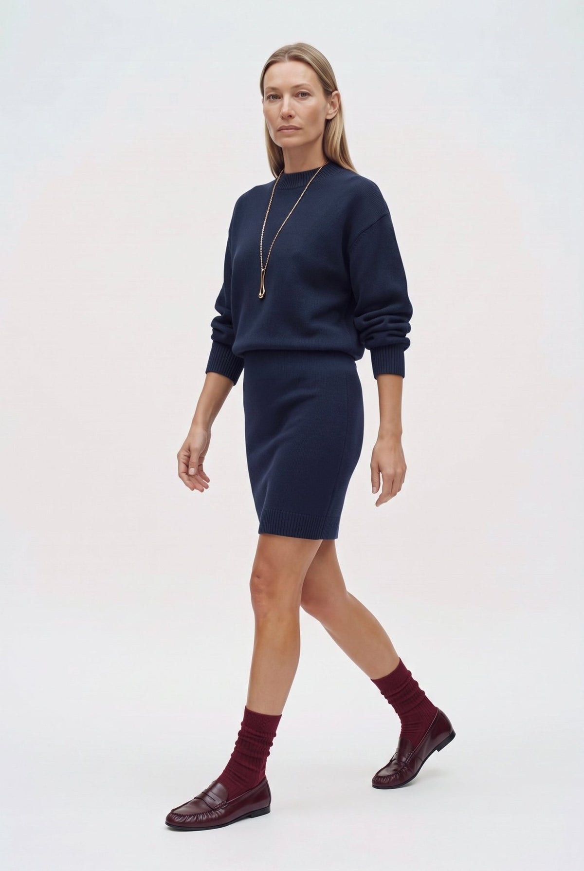 Abito In Maglia Girocollo in misto lana - Caractère