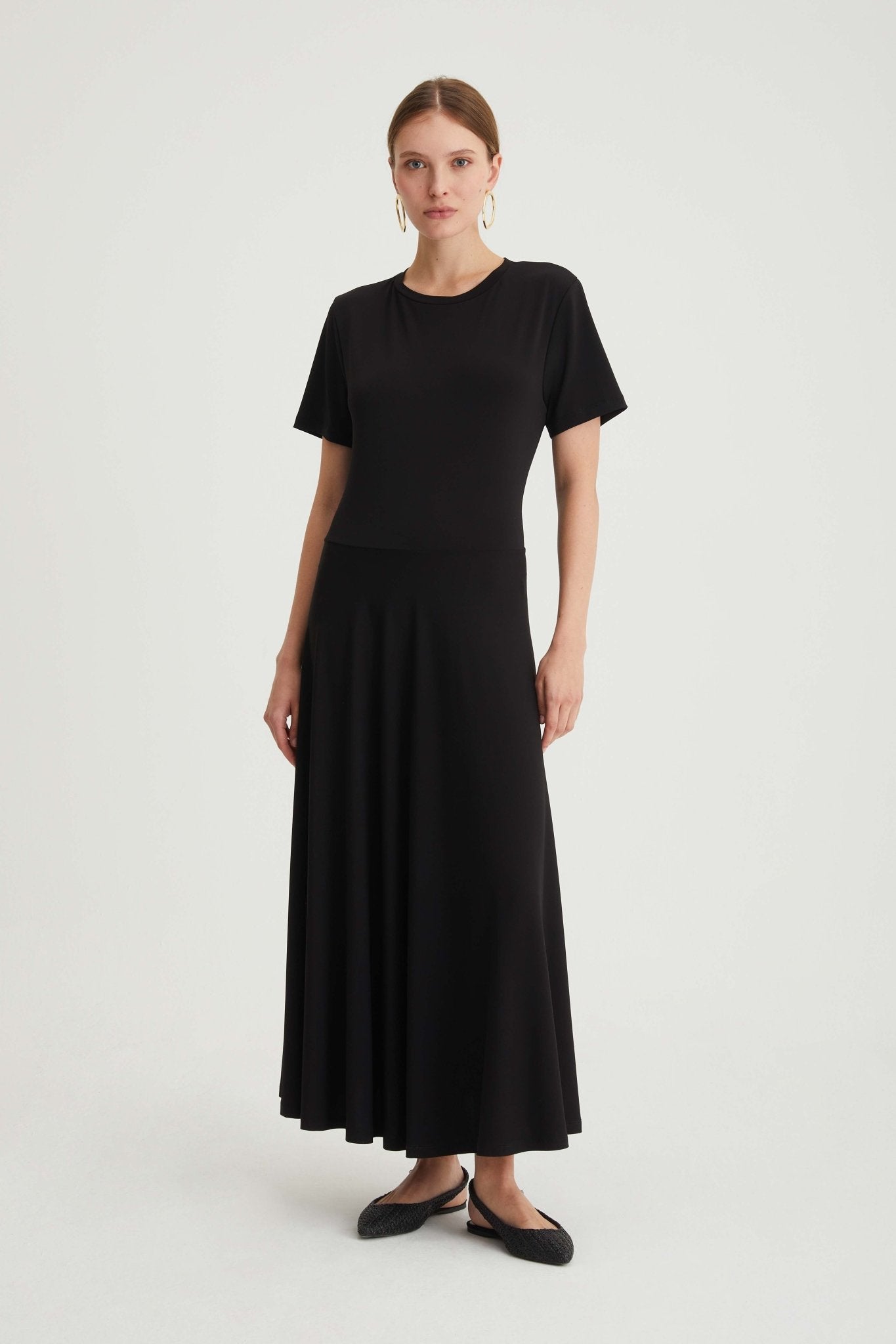 Abito lungo maniche corte - Caractère