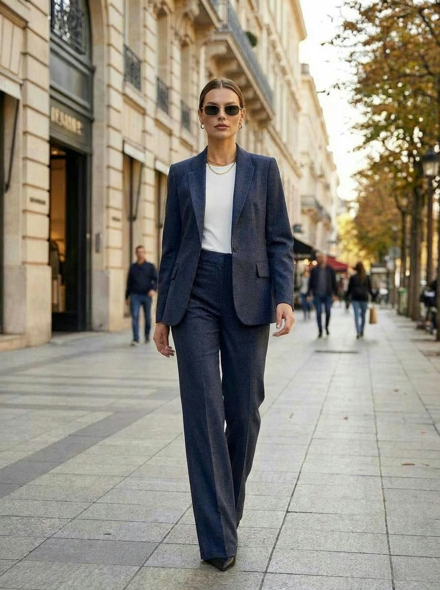 Pantalone a zampa stretch