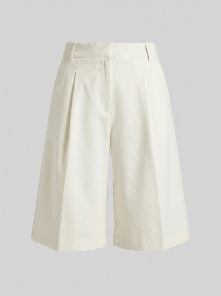 Bermuda eleganti in lino cotone - Caractère