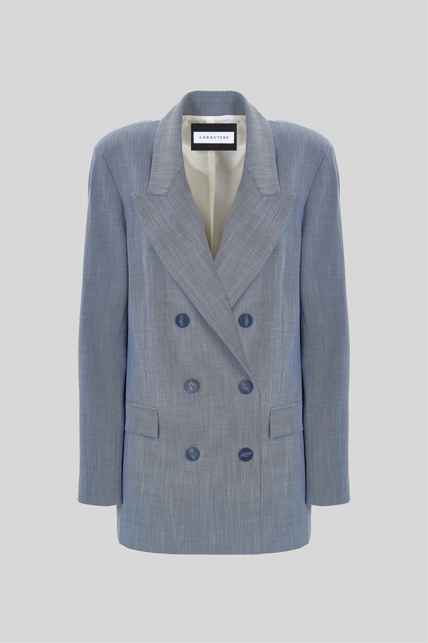 Blazer doppio petto effetto denim - Caractère