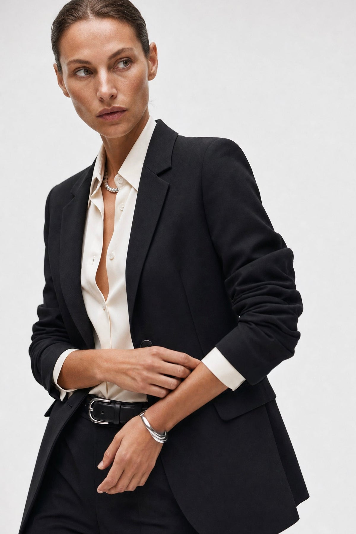 Blazer monopetto in crepe - Caractère