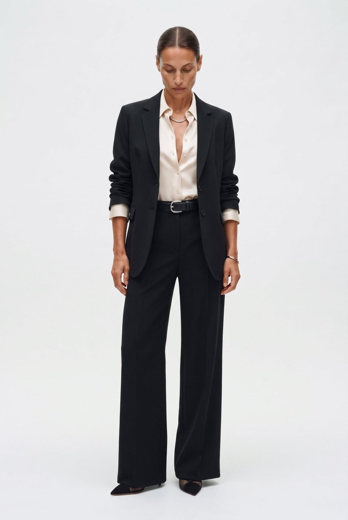 Blazer monopetto in crepe - Caractère