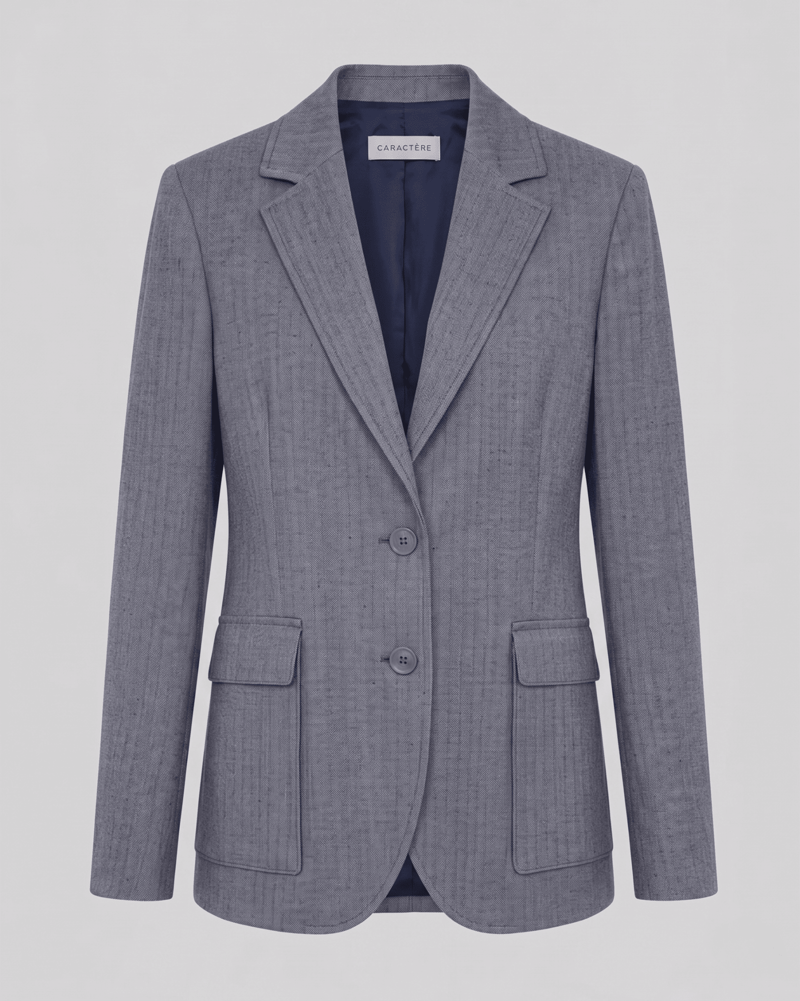 Blazer monopetto sartoriale con tasche con pattina - Caractère