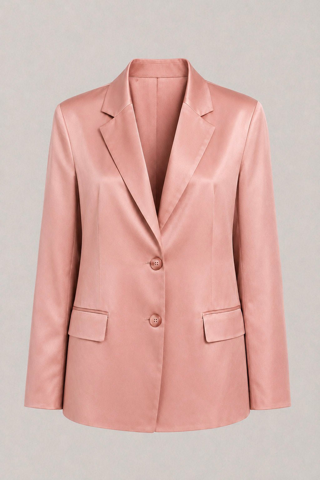 Blazer Monopetto Satinato con Revers - Caractère