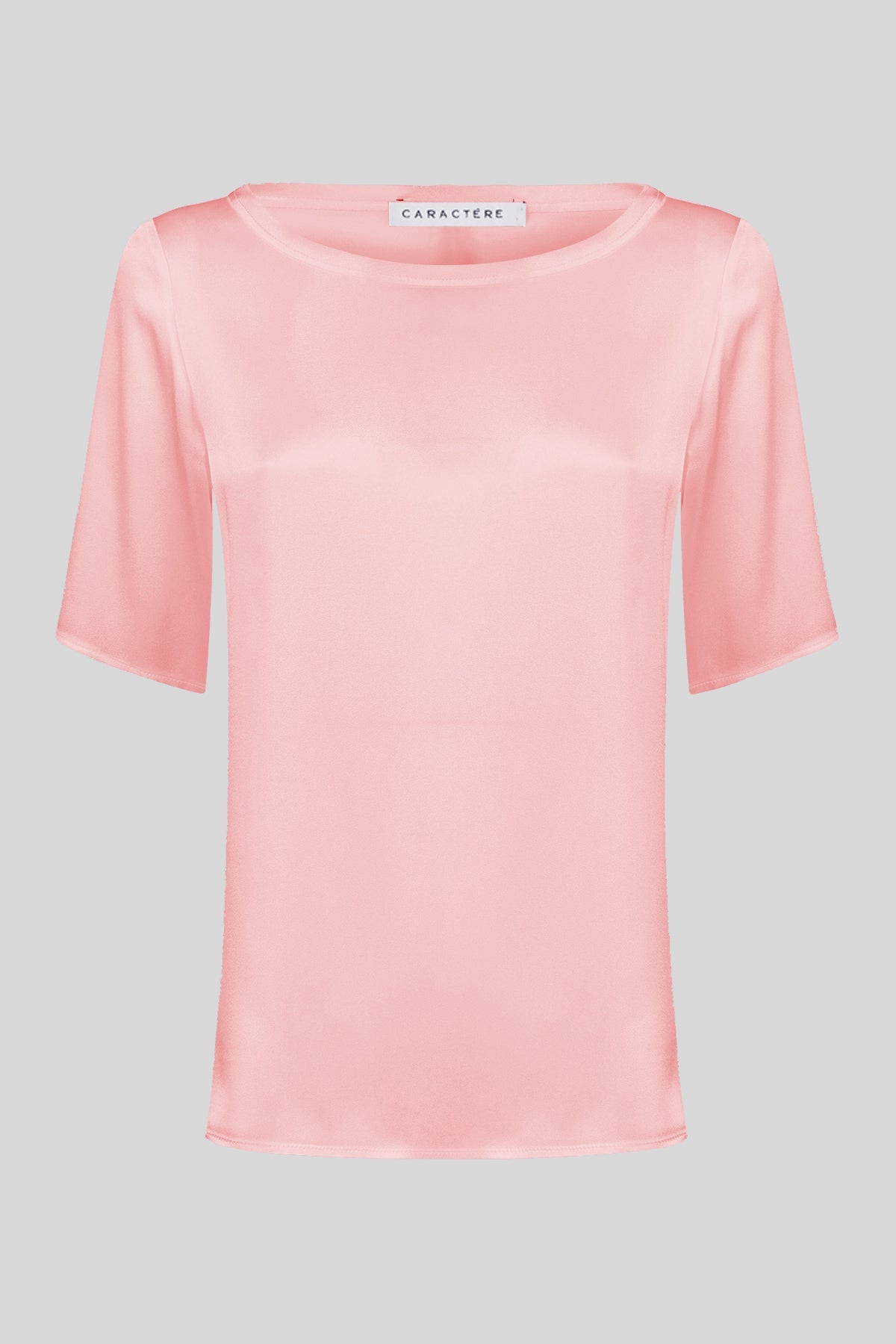 Blusa a maniche corte in seta super morbida - Caractère