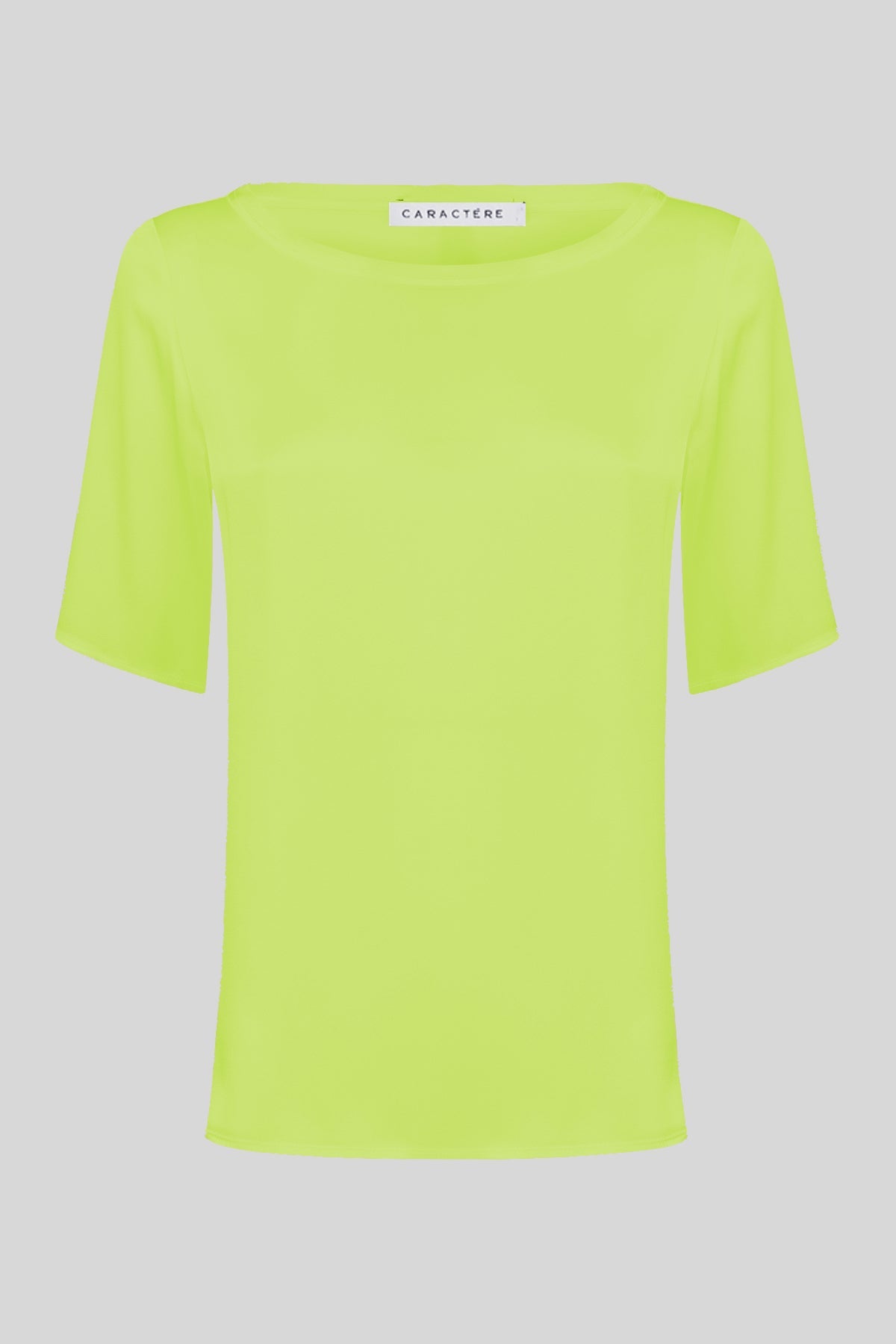 Blusa a maniche corte in seta super morbida - Caractère