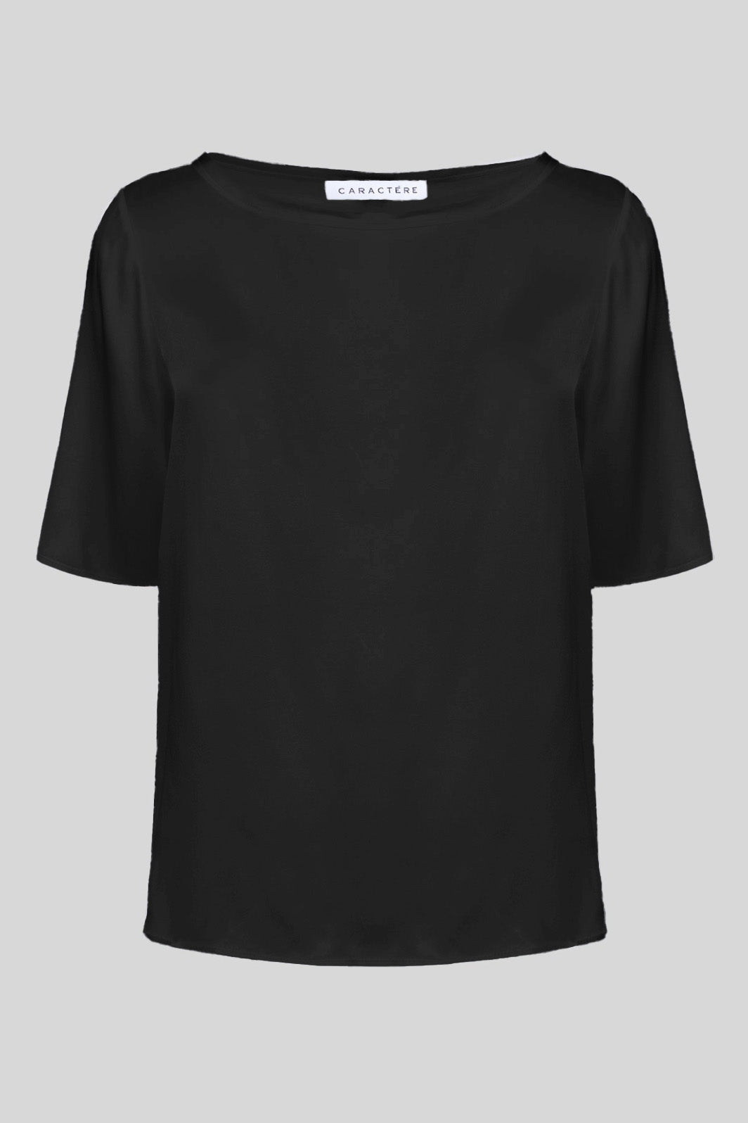 Blusa a maniche corte in seta super morbida - Caractère
