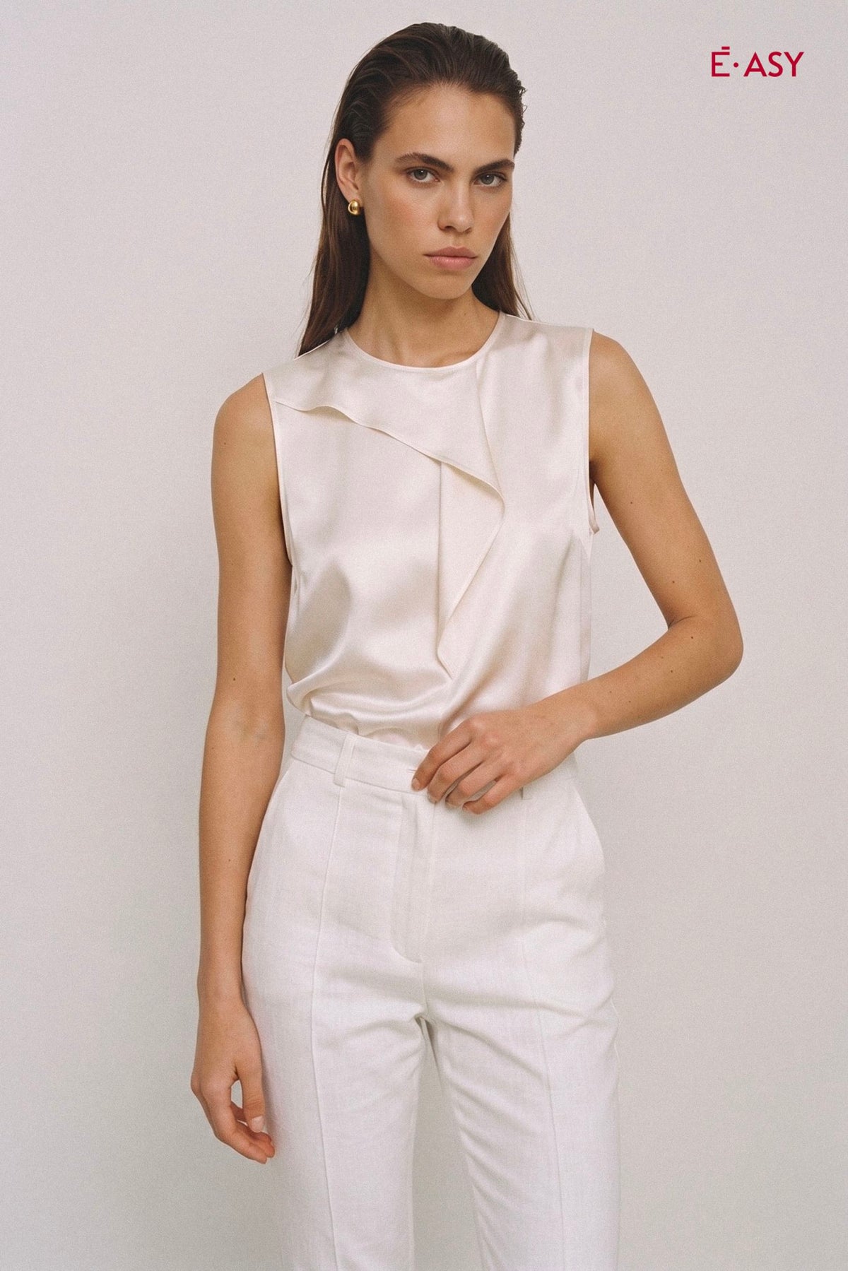 Blusa Donna in Poliestere con Maniche ad Aletta - Caractère
