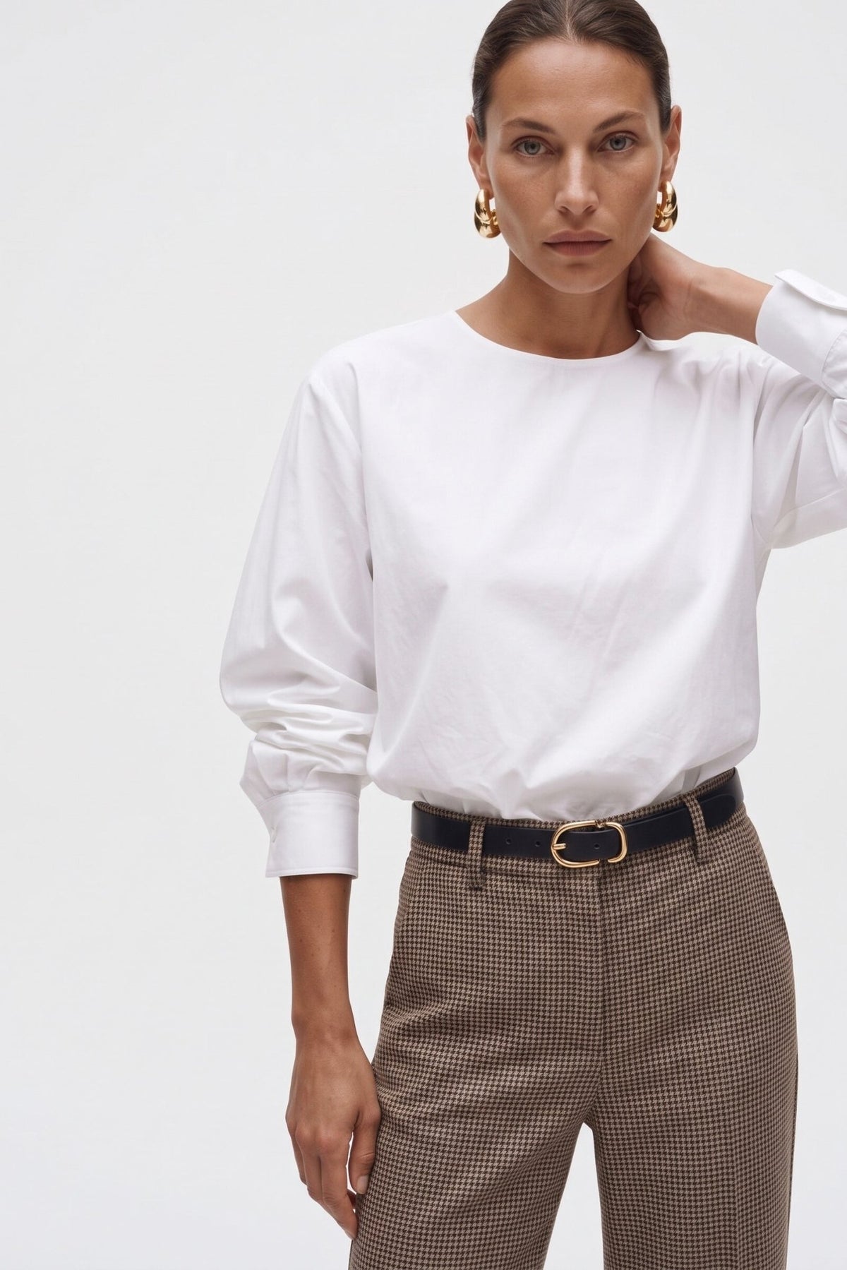 Blusa Girocollo in Cotone - Caractère