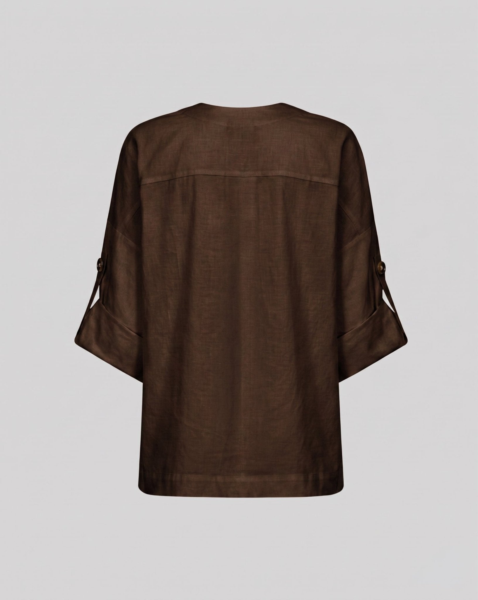 Blusa in cotone over con scollo a V - Caractère