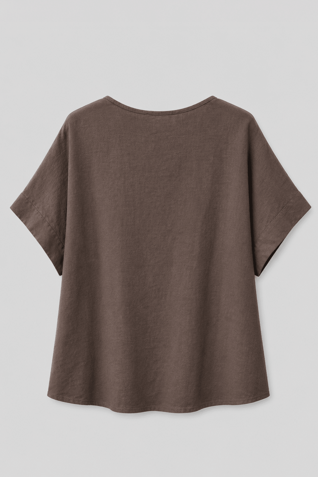 Blusa Oversize in Misto Lino con Scollo a V - Caractère