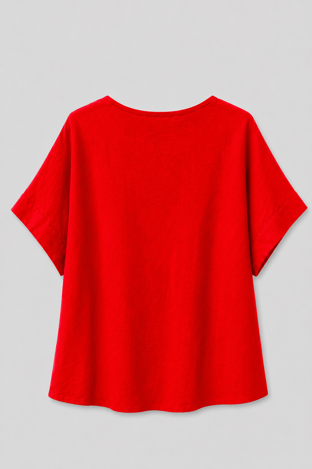 Blusa Oversize in Misto Lino con Scollo a V - Caractère