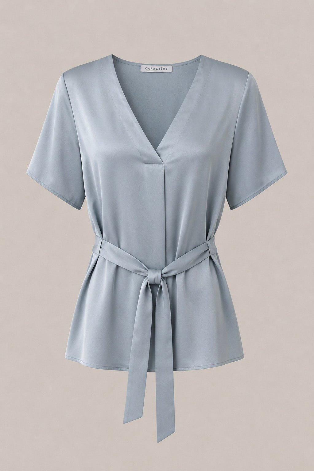 Blusa satinata con Scollo a V - Caractère