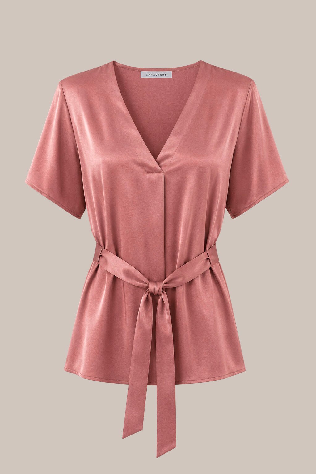Blusa satinata con Scollo a V - Caractère
