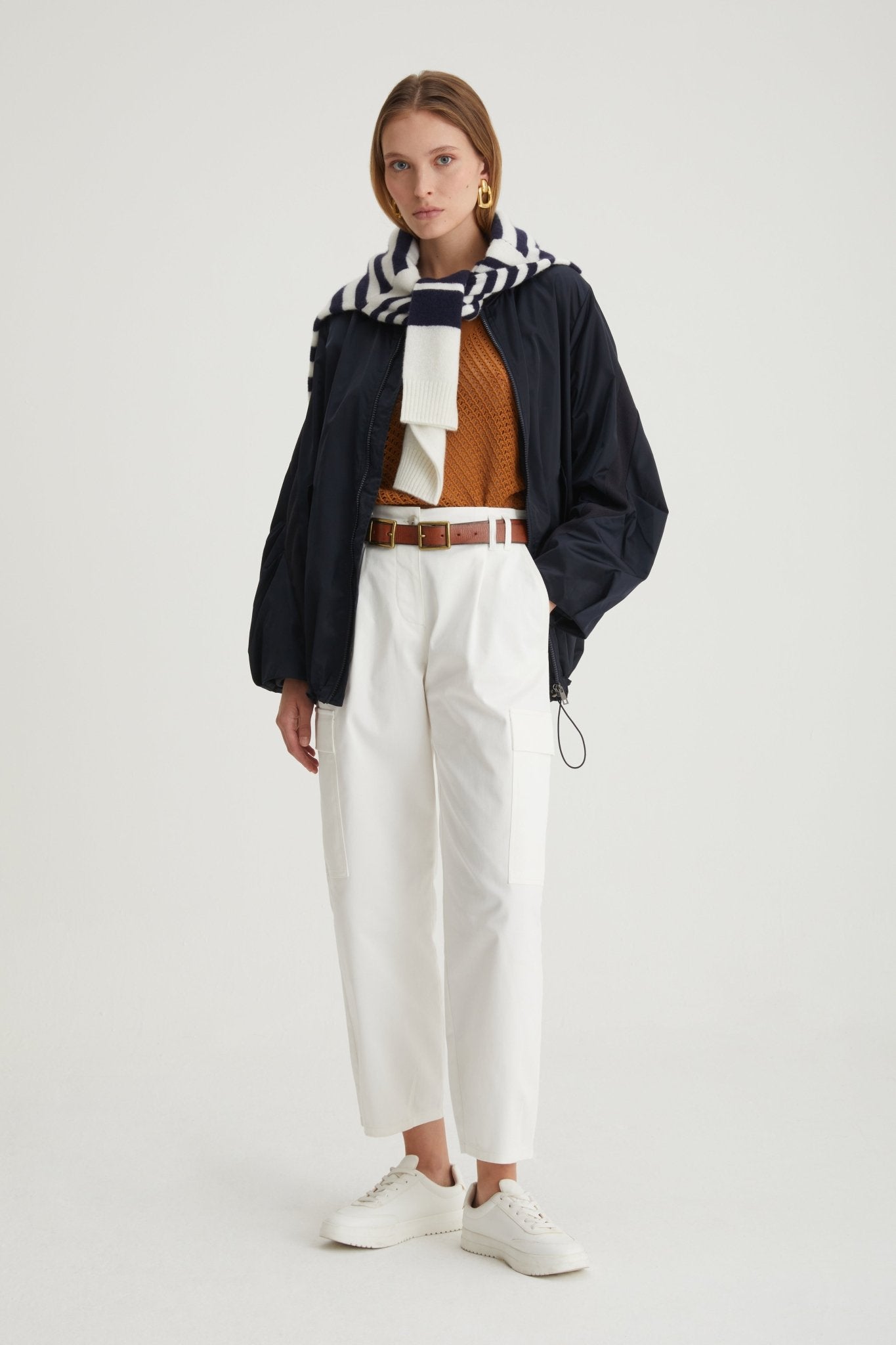 Bomber lungo in Raso - Caractère