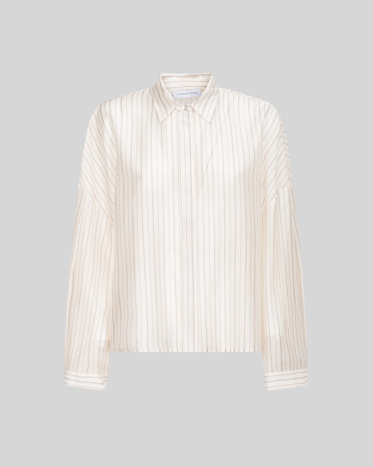 Camicetta over a righe con collo classico - Caractère