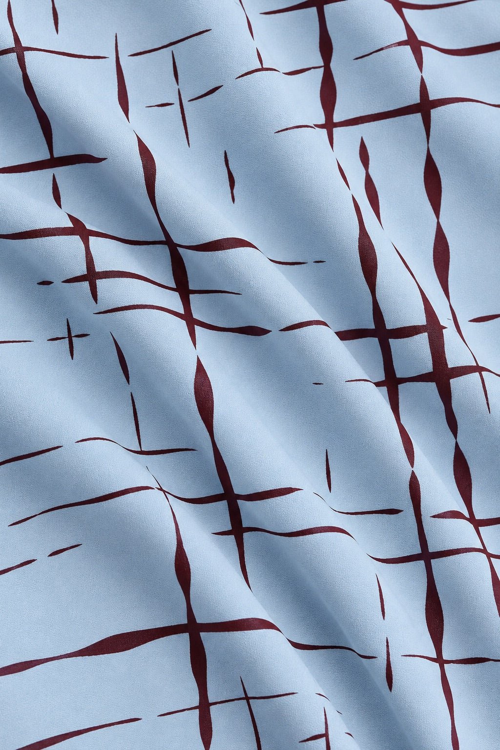 Camicia con Collo A Sciarpa In Simil Seta Stampata - Caractère