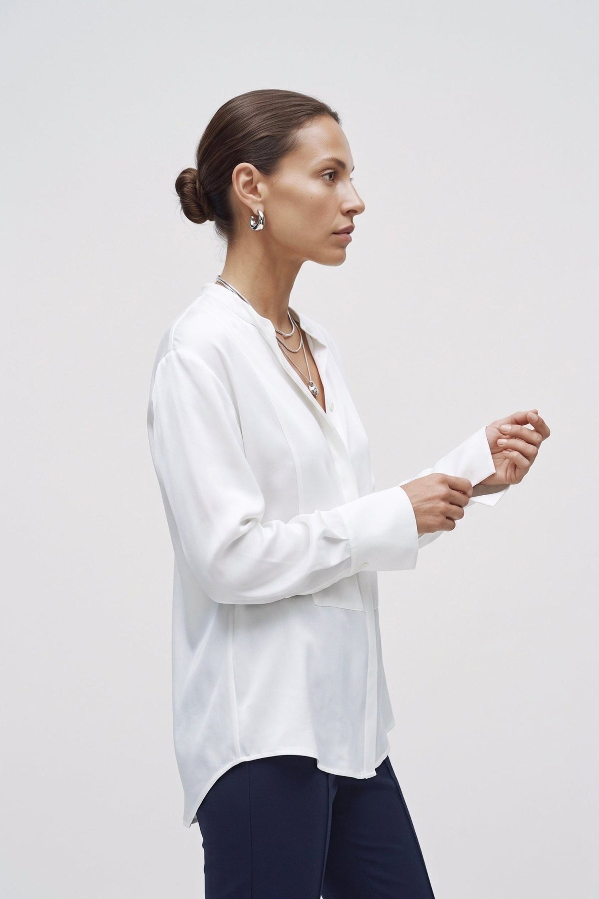 Camicia Donna in Satin – Linea Morbida Design Essenziale Elegante - Caractère