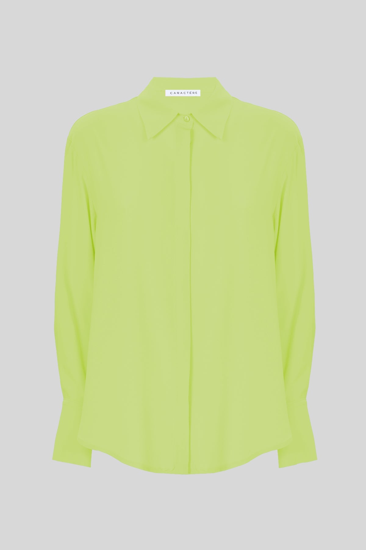 Camicia in misto seta, maniche lunghe - Caractère