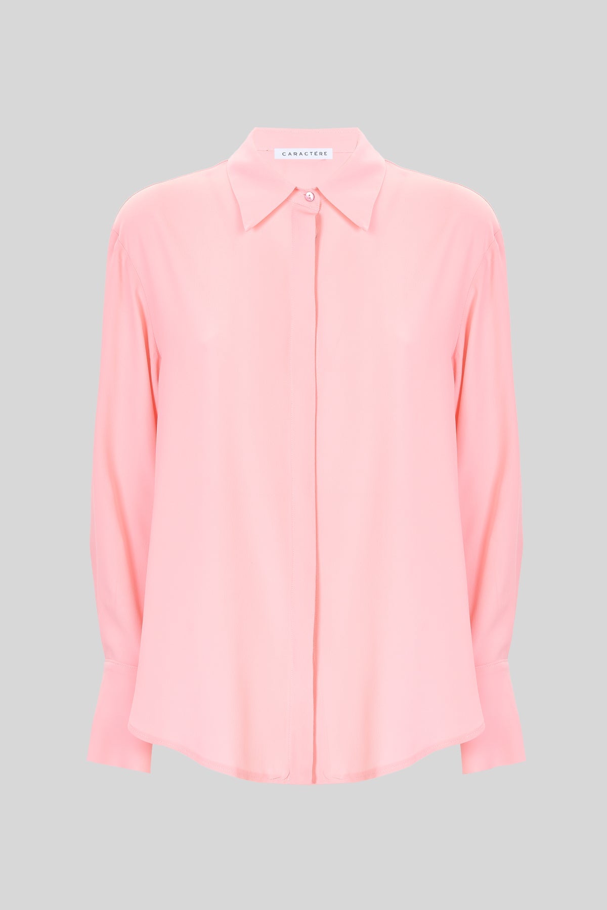 Camicia in misto seta, maniche lunghe - Caractère