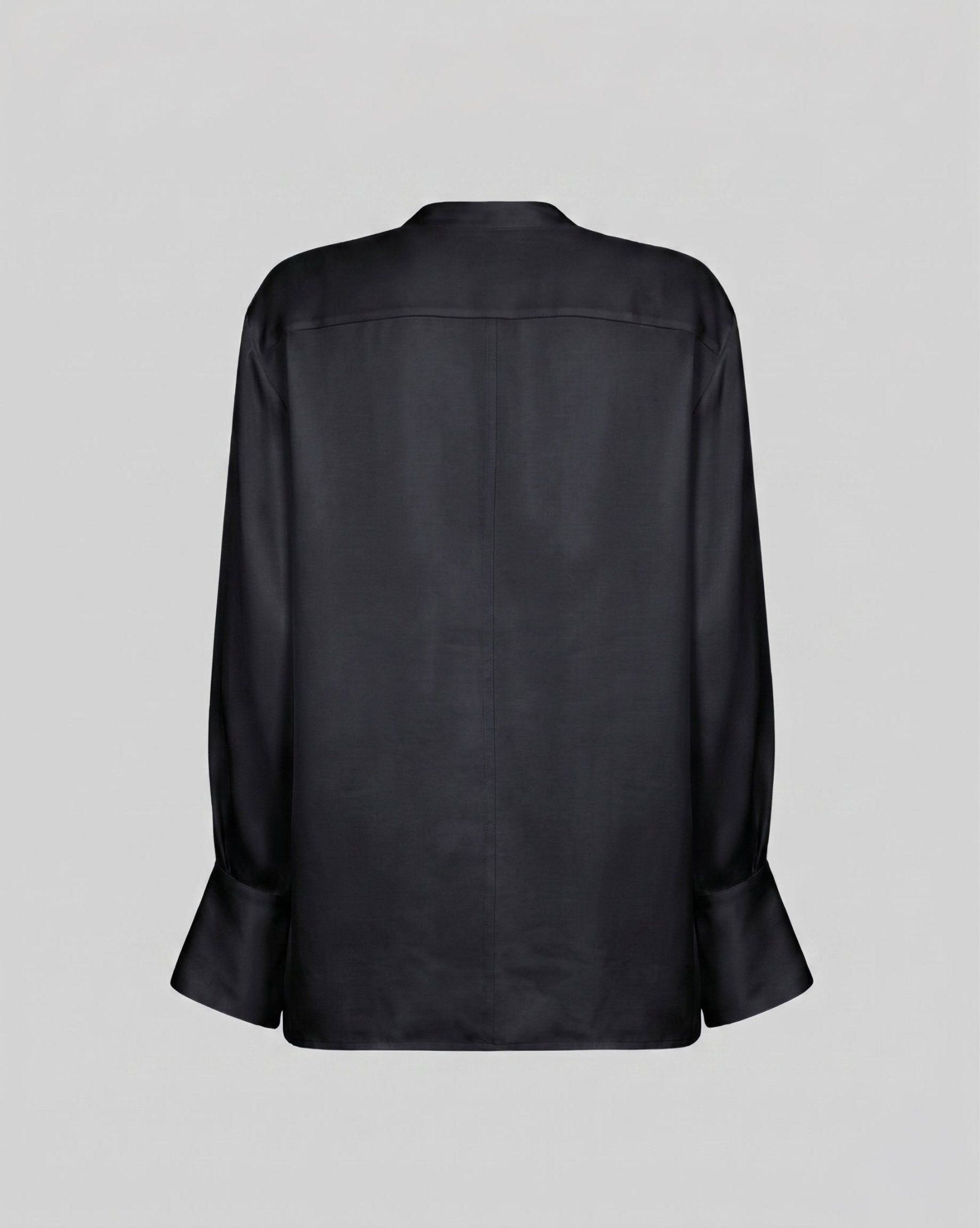 Camicia in satin con linea morbida e design essenziale - Caractère