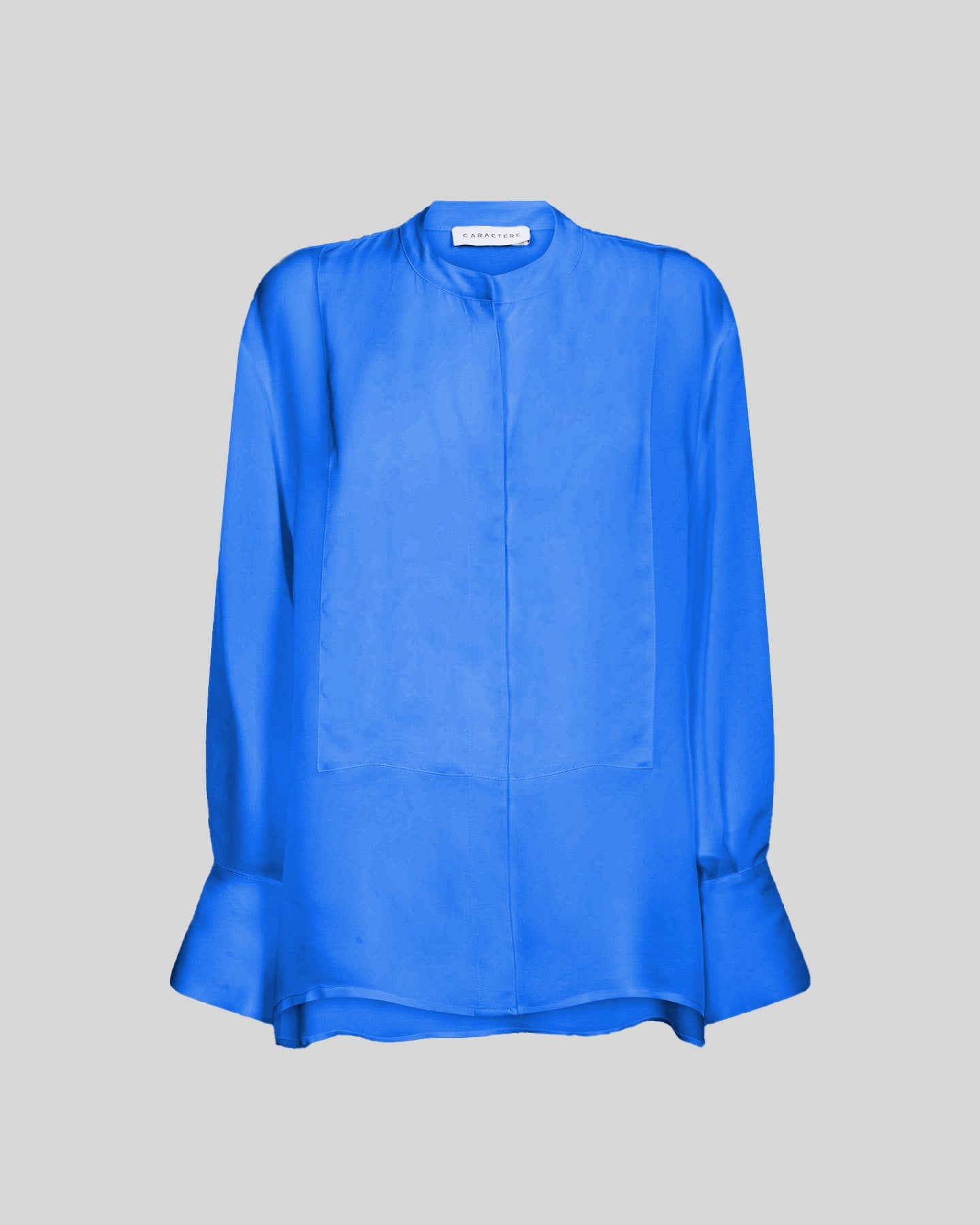 Camicia in satin con linea morbida e design essenziale - Caractère