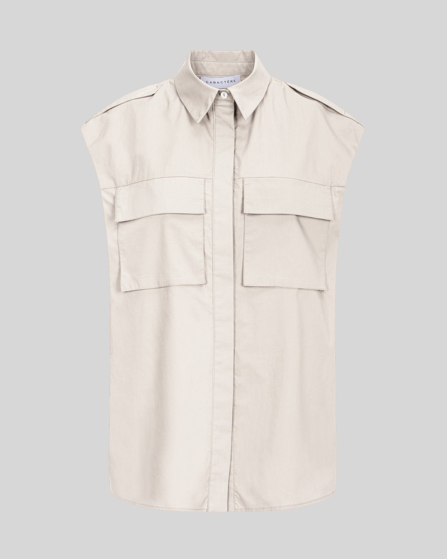 Camicia Smanicata in cotone - Caractère