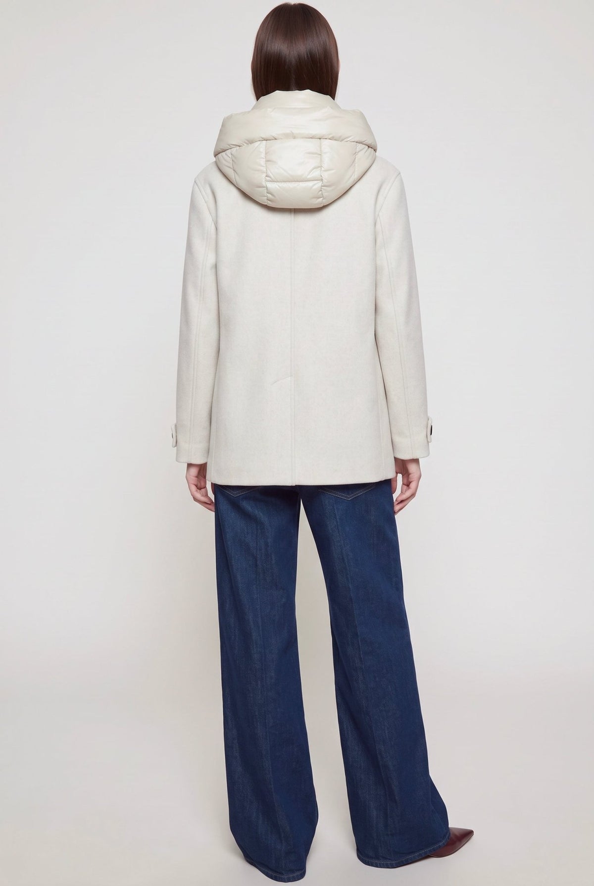 Cappotto corto doppiopetto con pettorina imbottita - Caractère