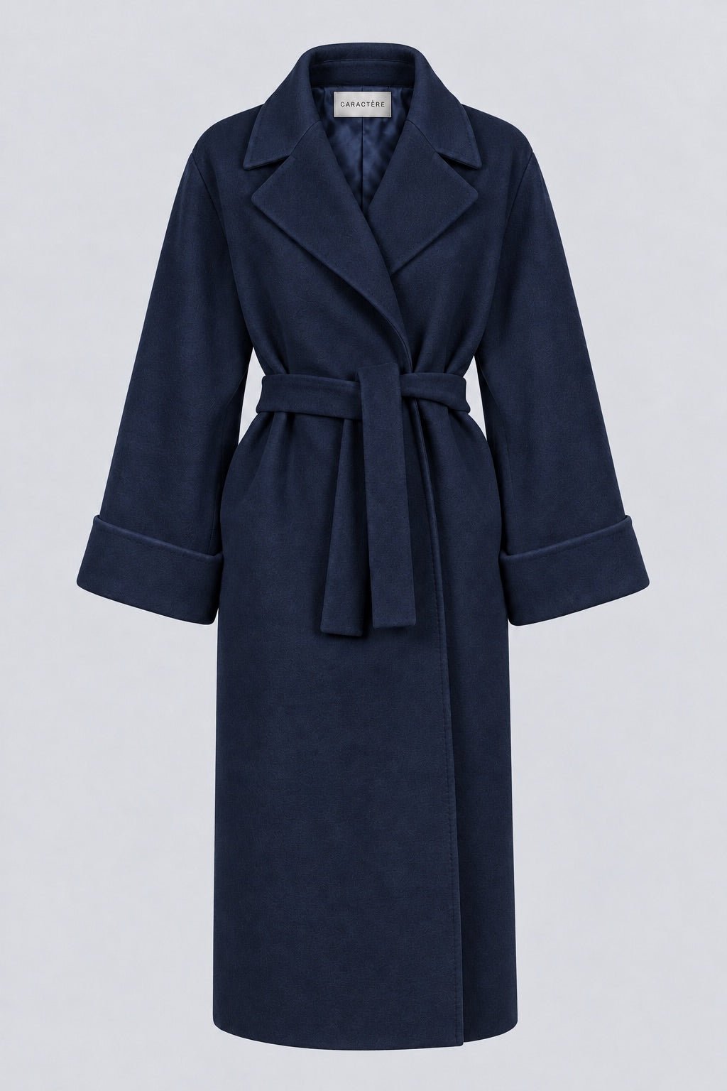 Cappotto Lungo Donna Spigato con Cintura - Caractère