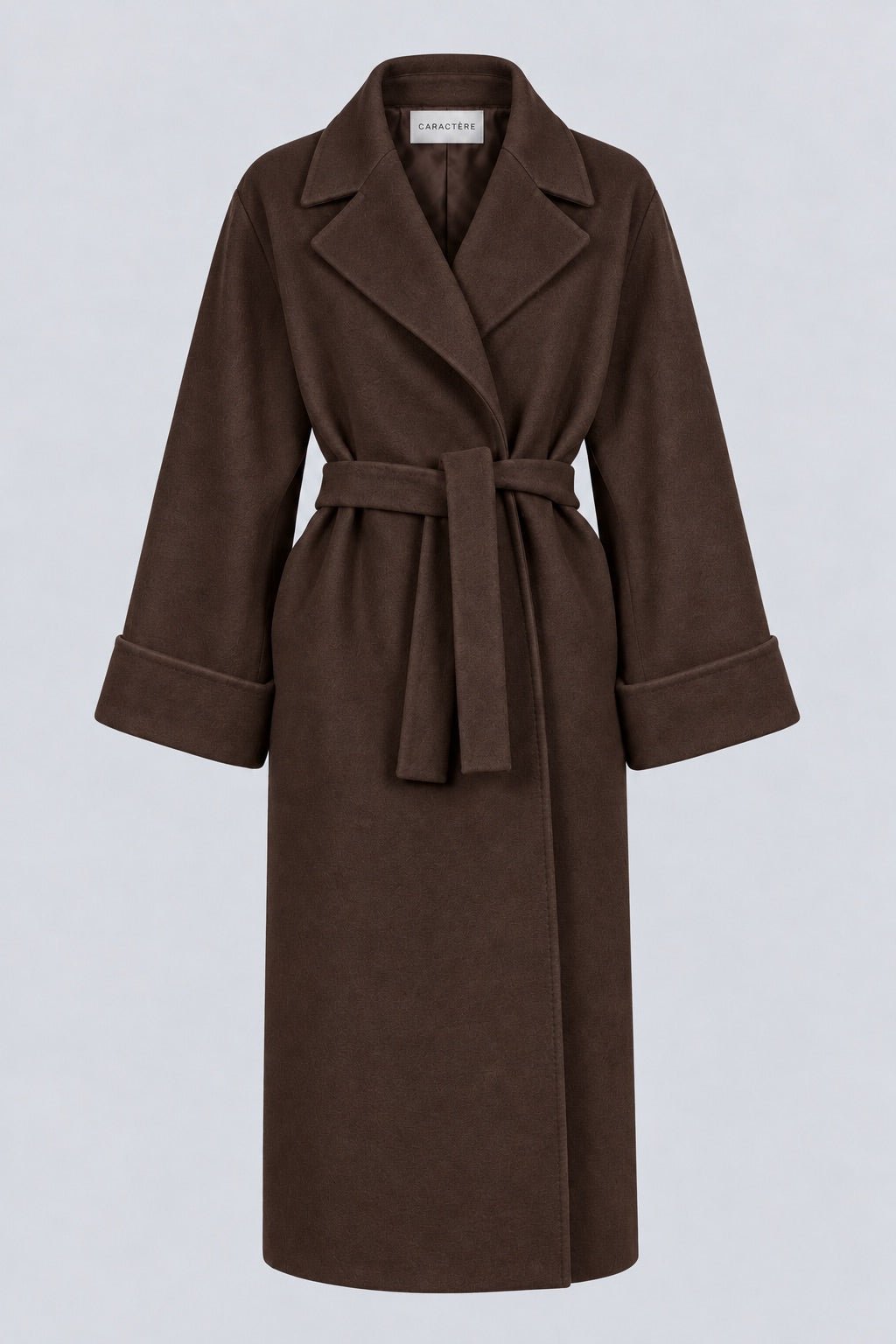Cappotto Lungo Donna Spigato con Cintura - Caractère