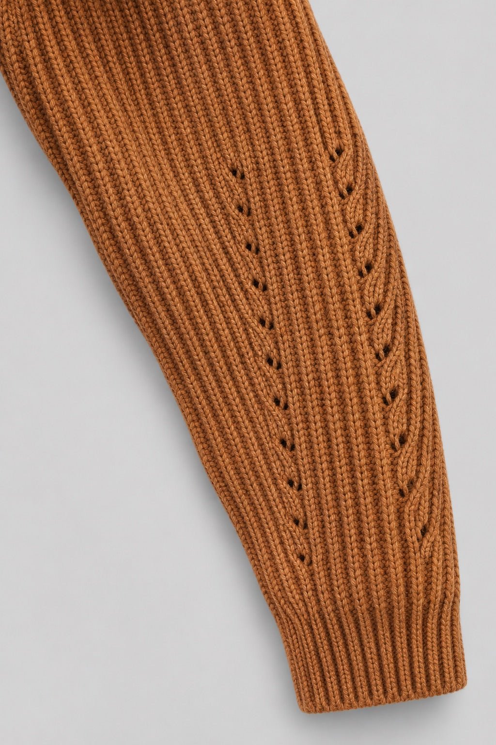 Cardigan a coste in misto lana - Caractère