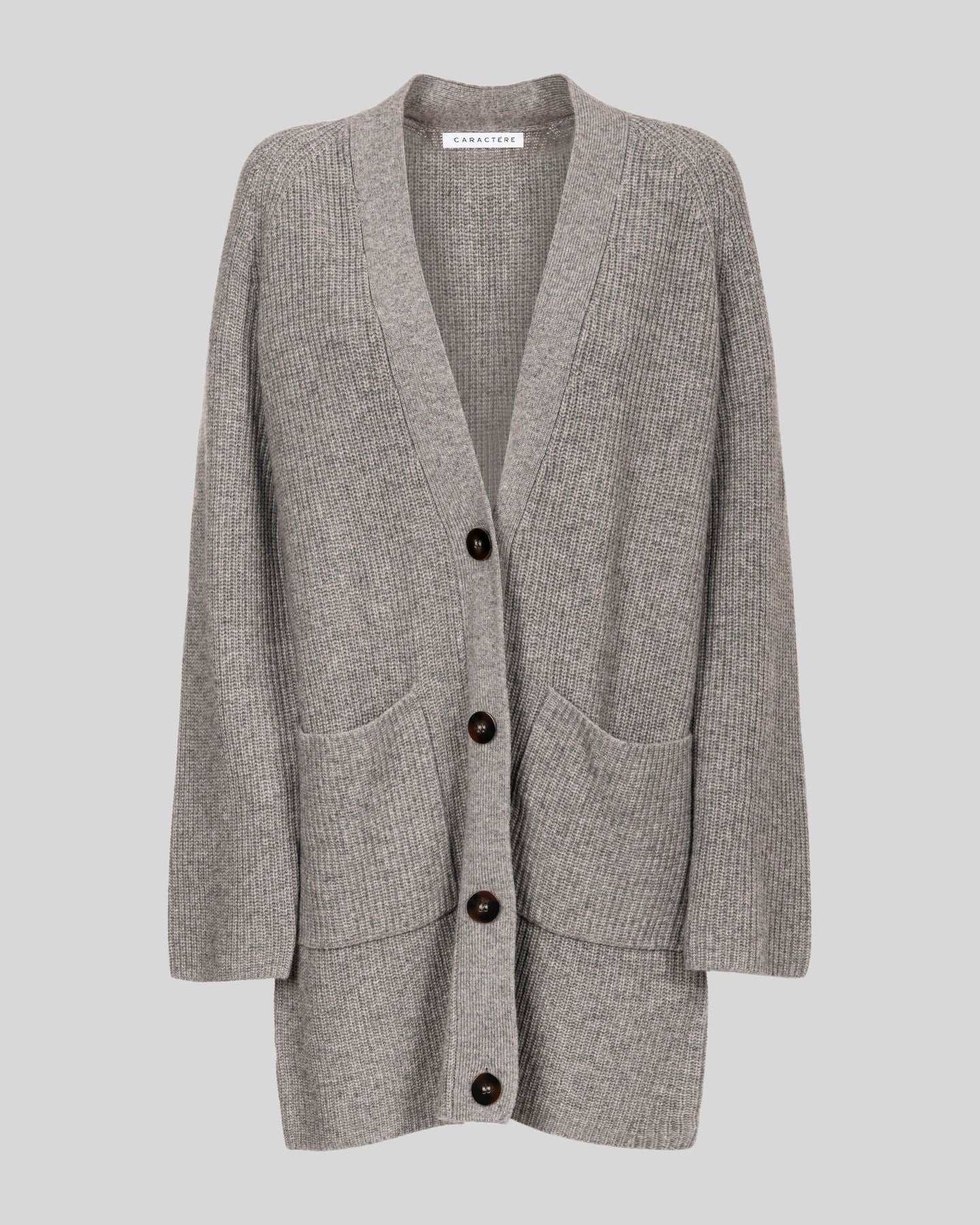 Cardigan lungo in costa inglese - Caractère