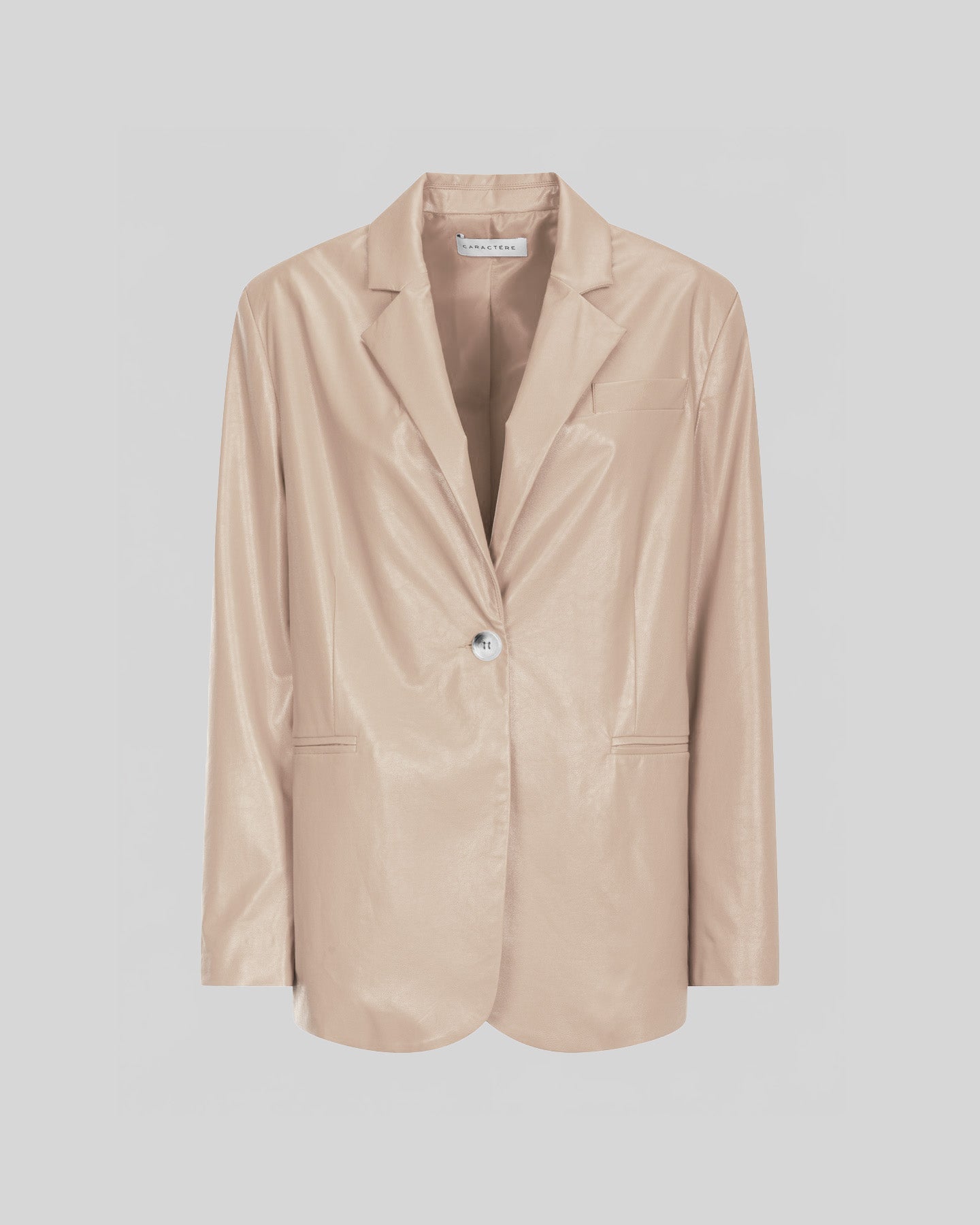 Giacca Donna in Simil Pelle Elegante con Rever - Caractère