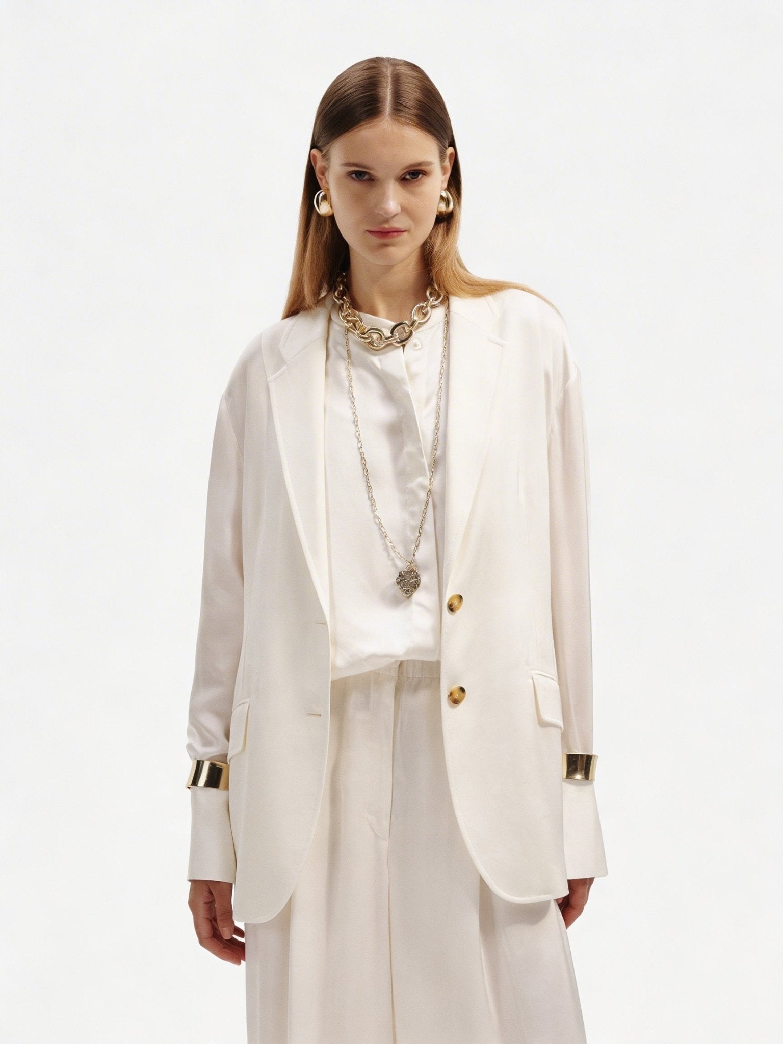 Giacca fluida in viscosa classica - Caractère