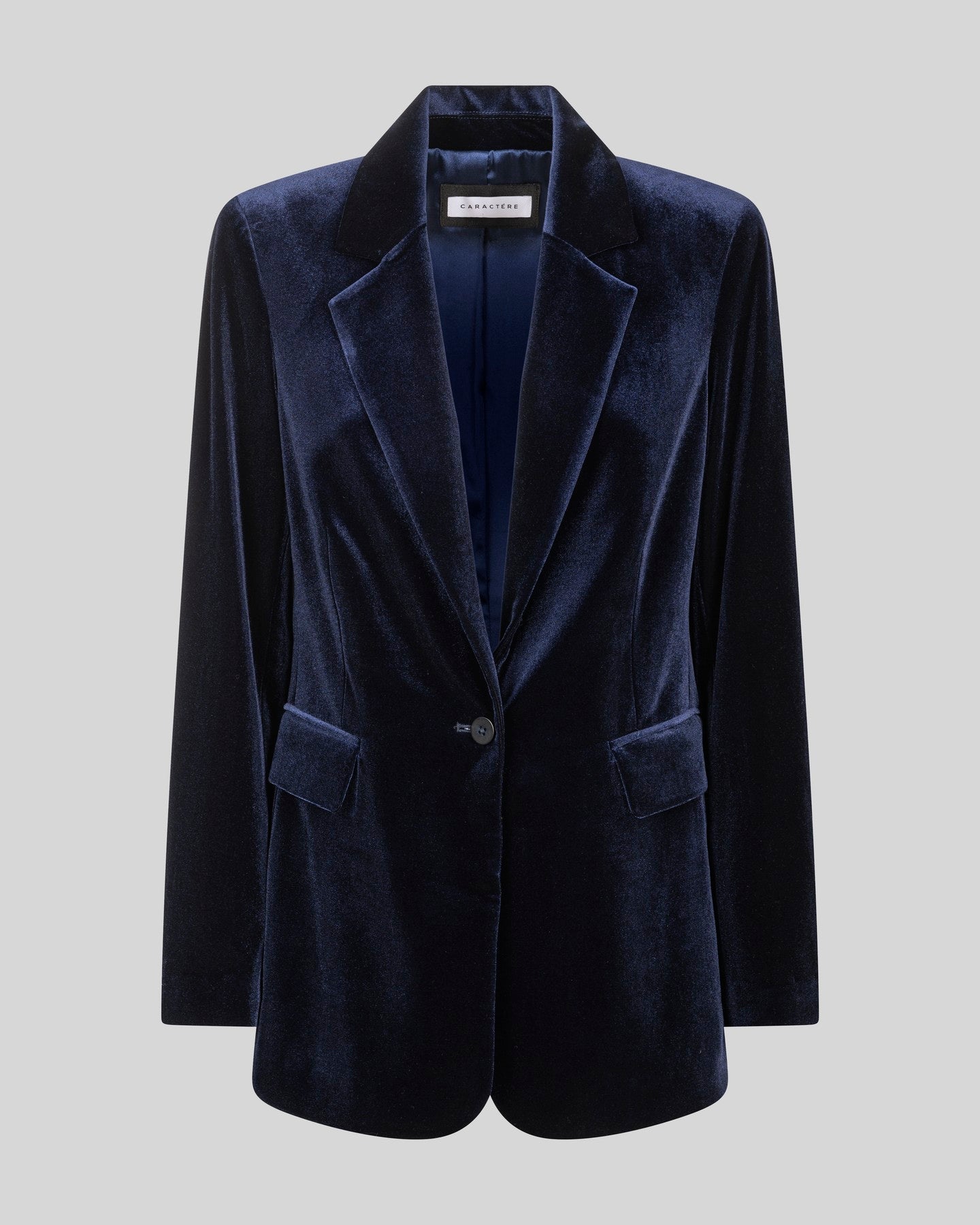 Giacca monopetto in velluto - Caractère